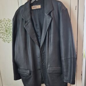 Men's Black Leather Jacket